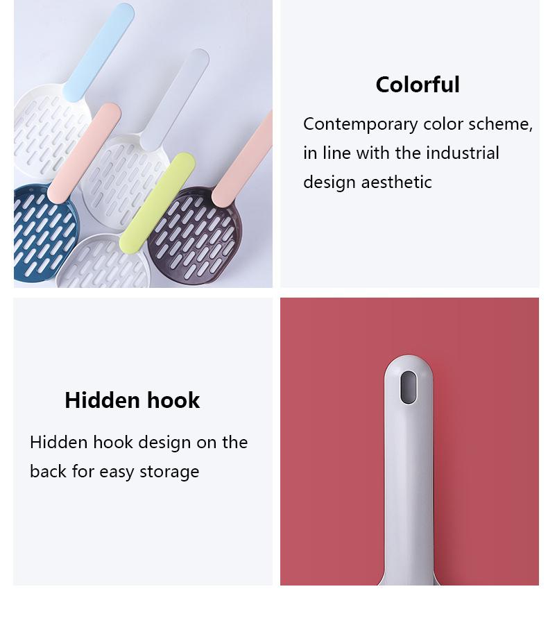 Product Introduction of Cat Litter Scoop Plastic Cat Litter Shovel With Base Self Cleaning Cat Litter Box Shovel Kitten Toilet Clean Tools Cat Supplies 8