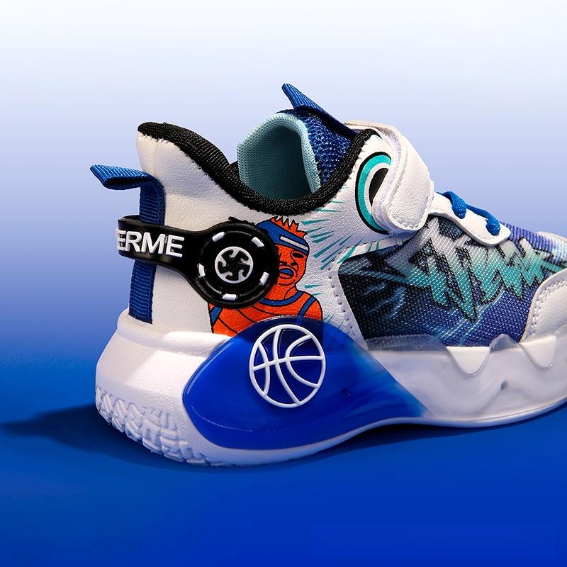 Product Introduction of Boys Running Shoes Spring and Autumn New LED Light Breathable Mesh Basketball Sneaker Luminous Leisure Light Shoes 12