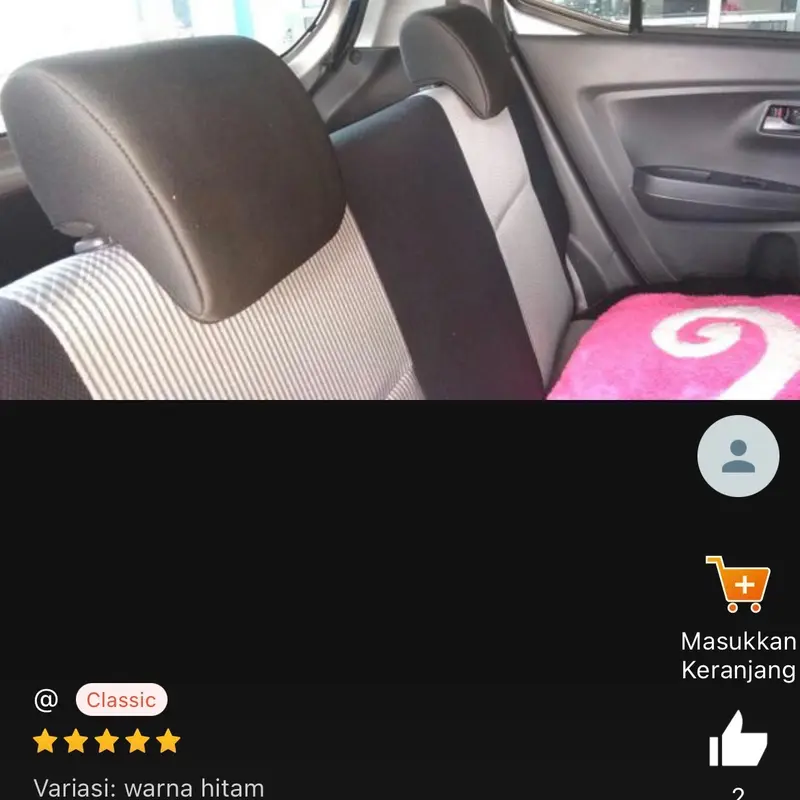 headrest sandaran kepala belakang ayla agya ori 1