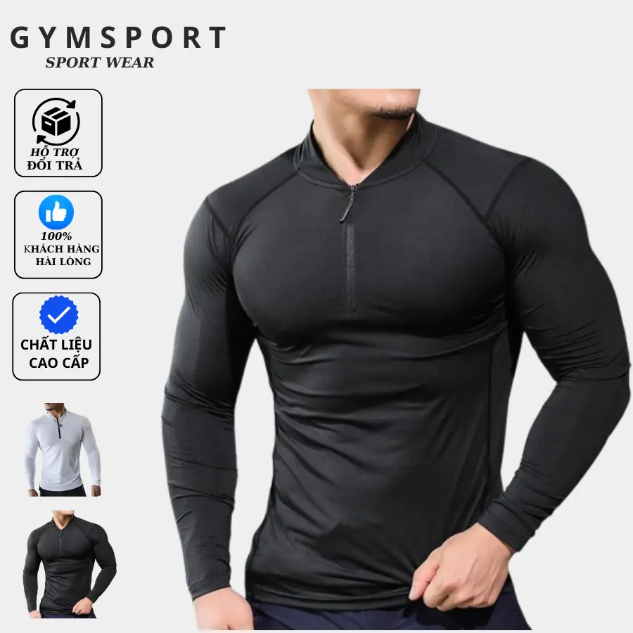 Áo thể thao Gym kiểu dáng BomberVQ