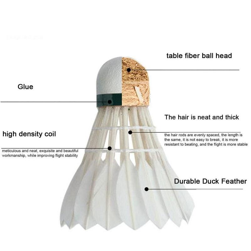 Product Introduction of Quả Cầu Lông Chuyên Nghiệp, Lông Ngỗng Đen, Quả Cầu Lông, Thích Hợp Để Huấn Luyện Và Chơi Thể Thao, 1 Cái, Bóng Cầu Lông 3