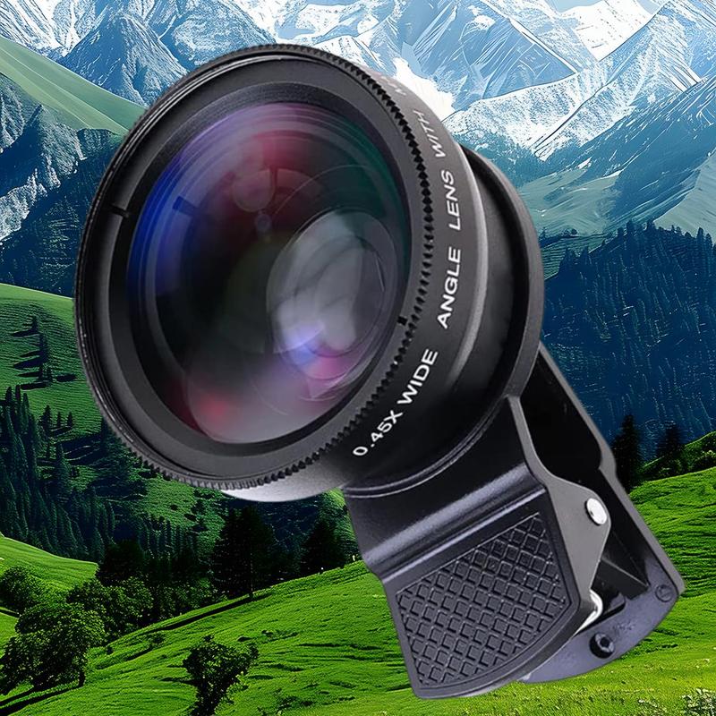2 in 1 Phone Lens, Portable Phone Camera Lens, HD Imaging Multi-coated Phone Lens, Outdoor Camping & Hiking Equipment 0