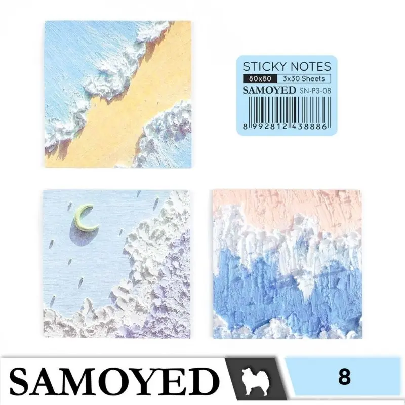 Memopad Notepad Mini Notepad Tempel Note Gradient Notepad Mungil
