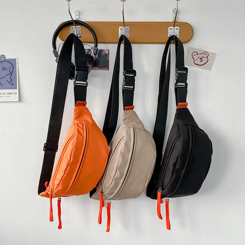 Tas Pinggang Tas Dada Diagonal Mode Tas Pinggang Olahraga Wanita 2025 Tas Selempang Pria Tas Pinggang Canvas 1