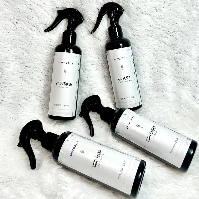 Linen Spray Antibacterial - Pengharum pakaian - Bed Spray - Fabric Spray - Pewangi Baju dan Ruangan - Room Air Freshener - Aphrodite cairan anti bakteri parfum kamar tanpa aerosol tanpa bilas 2