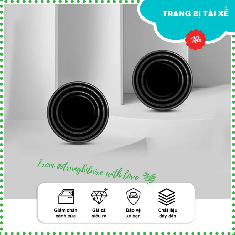 Nút giảm chấn Phụ Tùng ô tô giảm lực đóng cửa cánh bên nắp capo và nắp cốp xe miếng đệm giảm chấn silicon chống sốc xe hơi - NGC 7