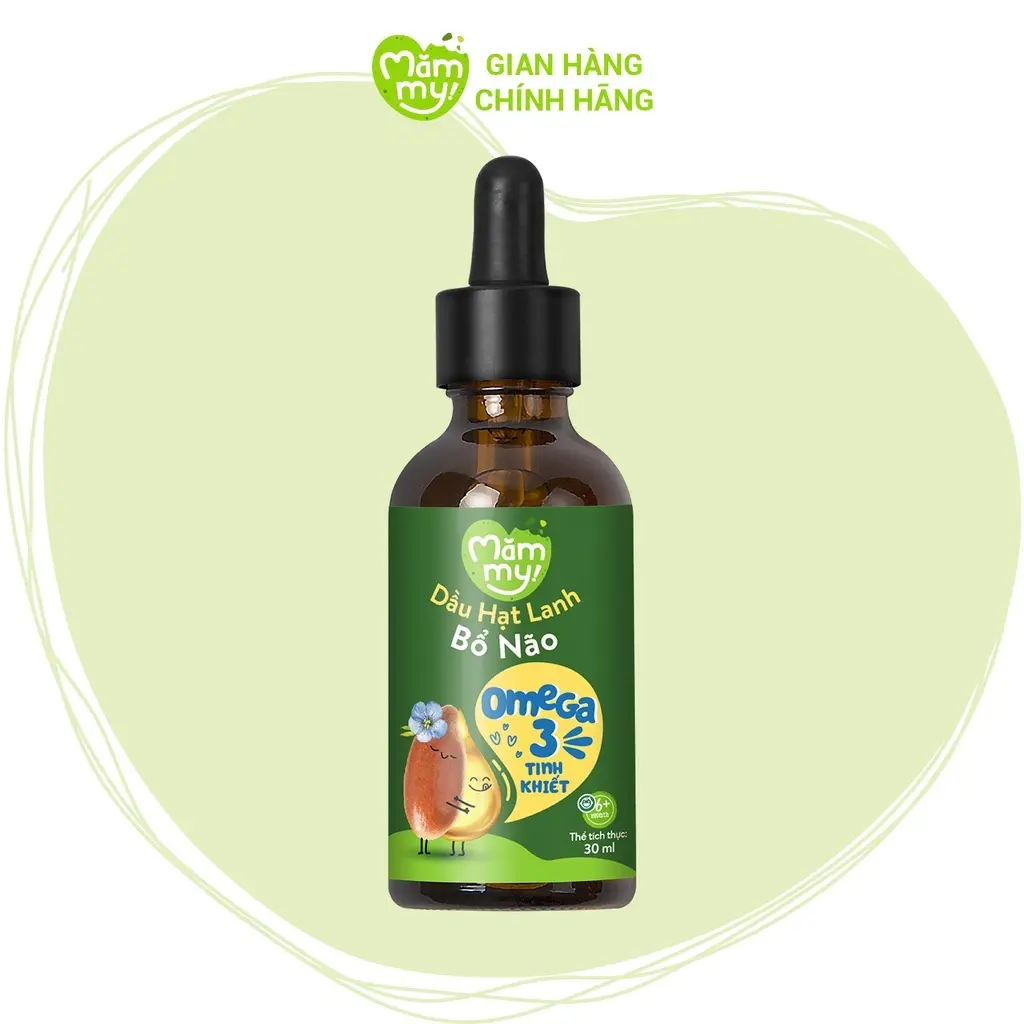 Dầu hạt lanh ăn dặm bổ não Mămmy bổ sung Omega-3 cho bé
