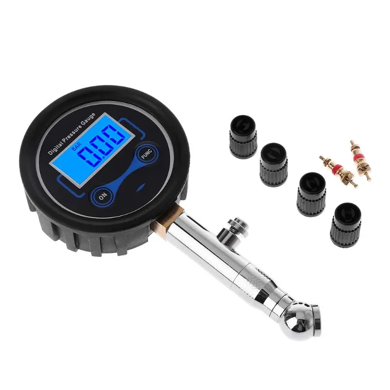 ZL - Đồng Hồ Đo Áp Suất Lốp Kỹ Thuật Số, Đo Nhanh, Độ Chính Xác Cao, Với Màn Hình LCD Có Đèn Nền, Cho Xe Hơi Và Ô Tô