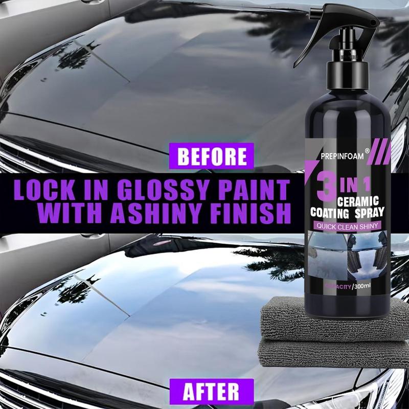 Product Introduction of 3 in 1 Car Ceramic Nano Coating Liquid, Nano Crystal Hydrophobic Layer Polishing Paint Coating Agent, Car Polish Nanos Coatings 6