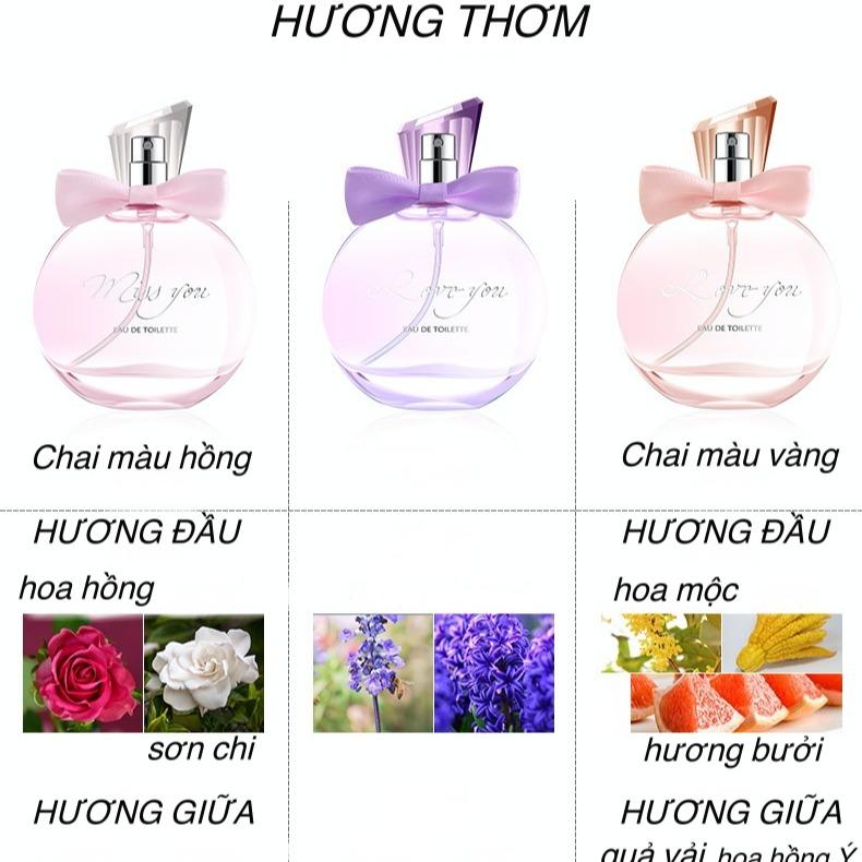 Set nước hoa quà tặng Miss-Love hương thơm ngọt ngào, giữ mùi lâu 115ml PN003 2