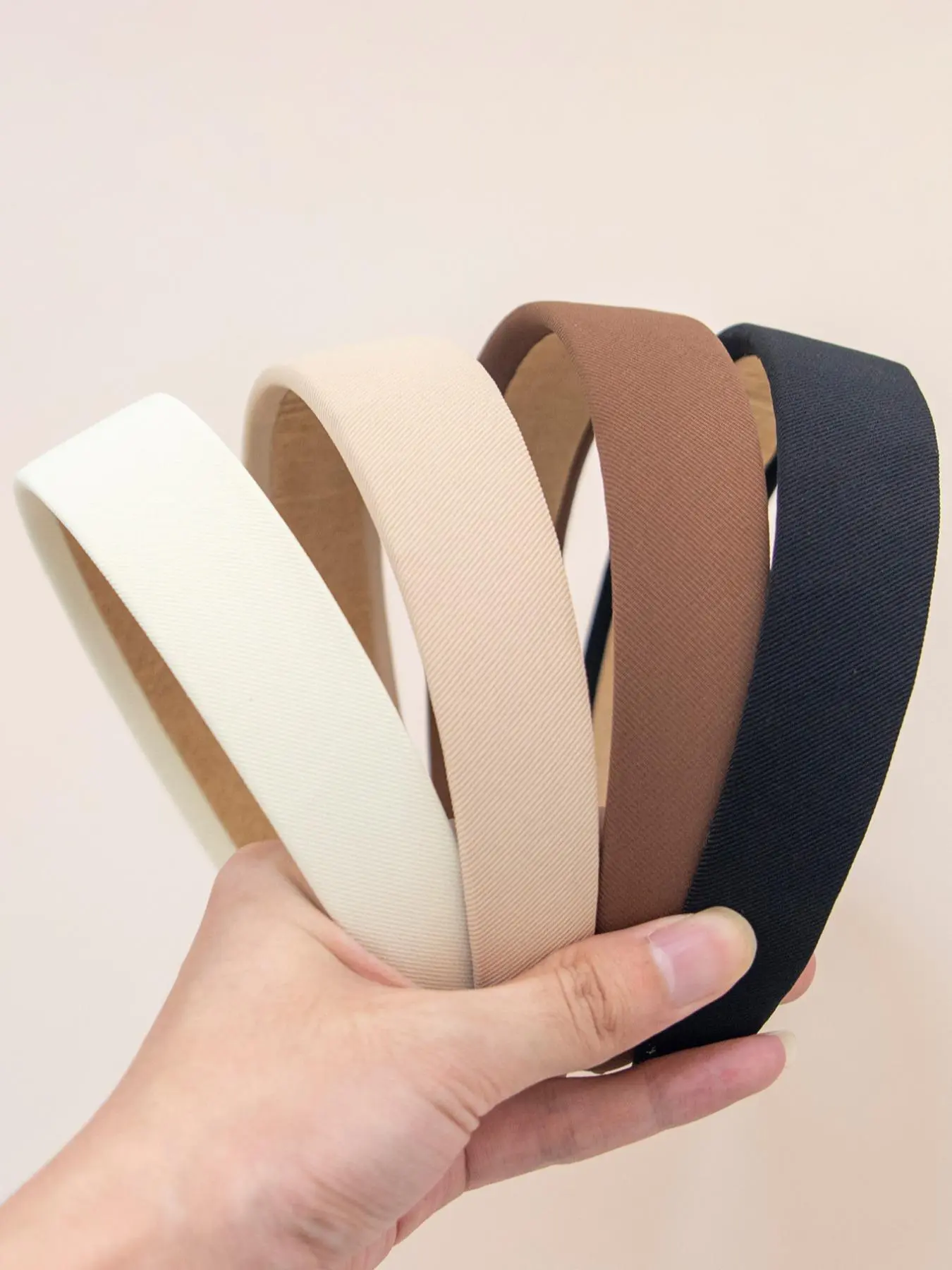4pcs Women's Simple Plain Color Wide Band Hair Hoop, Minimalist Solid Headband, Casual Versatile Hair Accessories For Daily Use