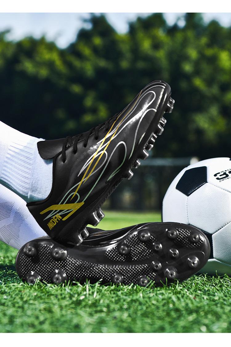 Product Introduction of Football Boots Soccer Cleats Spikes Shoes for Men Women Unisex Child Boys Girls Professional Breathable Training High-Tops Futsal 2 41 Y 4 39