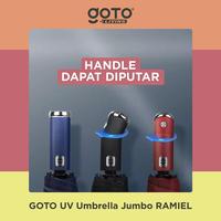 Gambar (Promo Special) Goto [COD] Ramiel Payung Lipat Umbrella Otomatis Jumbo Polos Senter Anti UV - NAVY dari Goto Living Kota Tangerang 4 Tokopedia