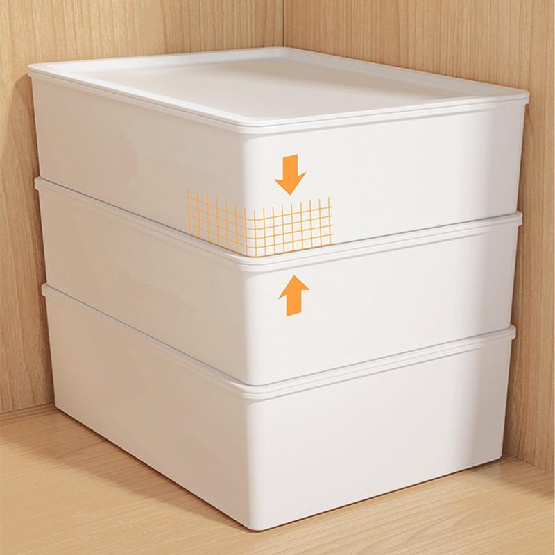Underwear Storage Box Kotak Penyimpanan Pakaian Dalam Kaos Kaki Dengan Tutup Tempat Penyimpanan Pakain Dalam Serbaguna Merah 4