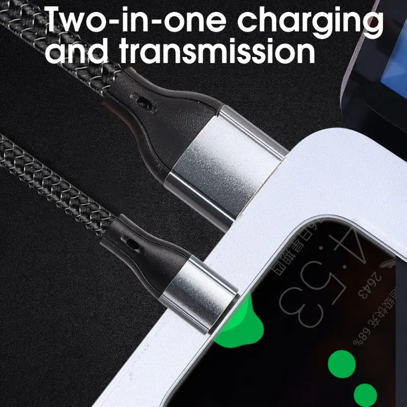 Cáp sạc nhanh, 3 trong 1, 100W, Cáp USB loại C, dành cho IPhone, Samsung, Huawei, 50 Pro, Bộ sạc Micro Usb C, Dây cáp sạc 3
