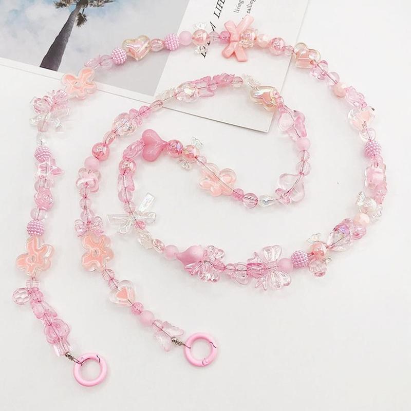 Product Introduction of Dây Chuyền Túi Đeo Chéo, Hạt Mới, Nhiều Ốp Điện Thoại Với Dây Chuyền Đeo Chéo Dọc, Acrylic Đính Cườm K4Q0 25