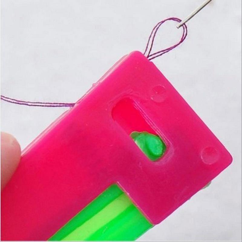 Product Introduction of 1PCS Threader Tool Automatic Needle Threader Thread Elderly Sewing Use Guide Device Kit Tool L2G6 23