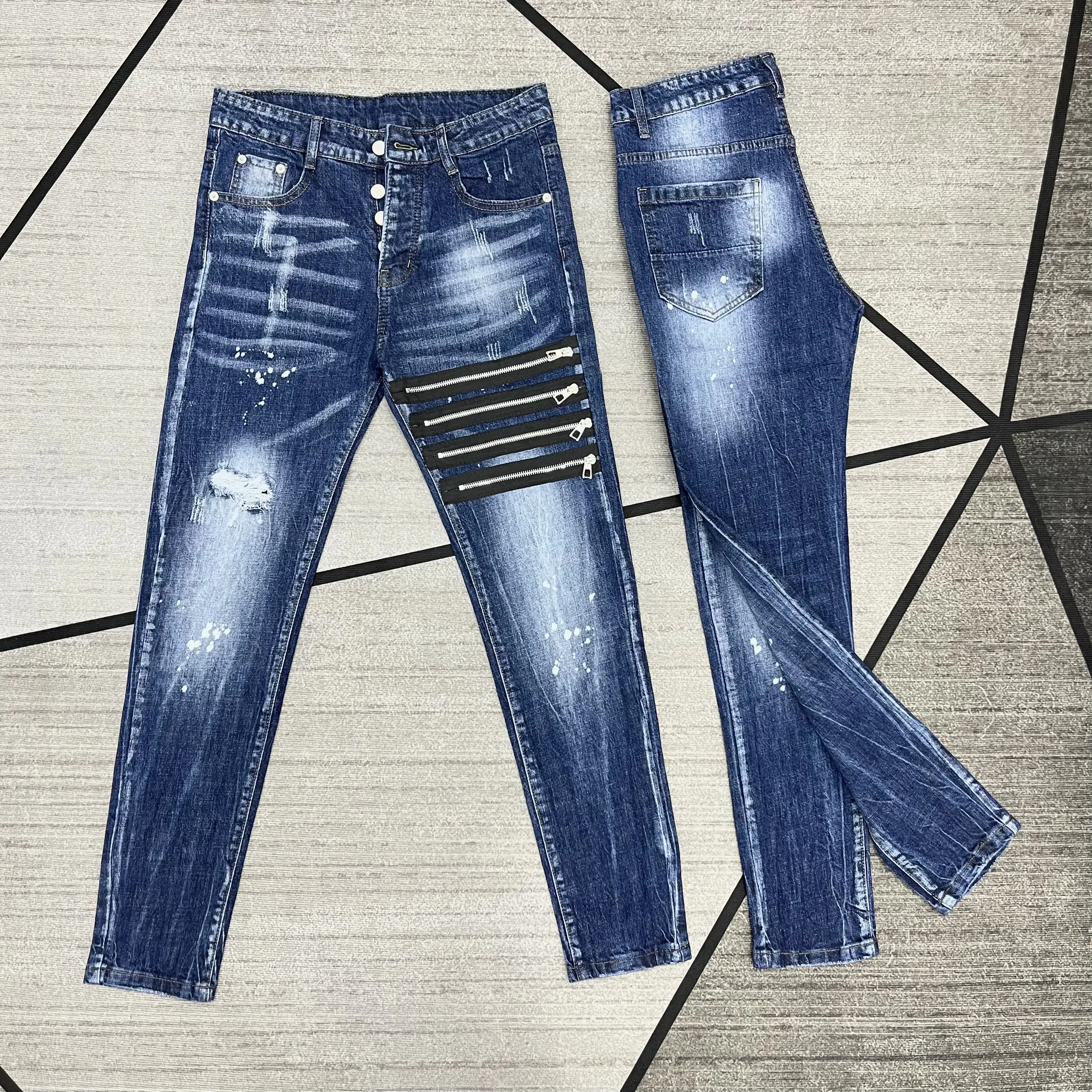 Quần Jean đê quyy 4 khóa may super mã A4 có size từ 40 đến 110kg