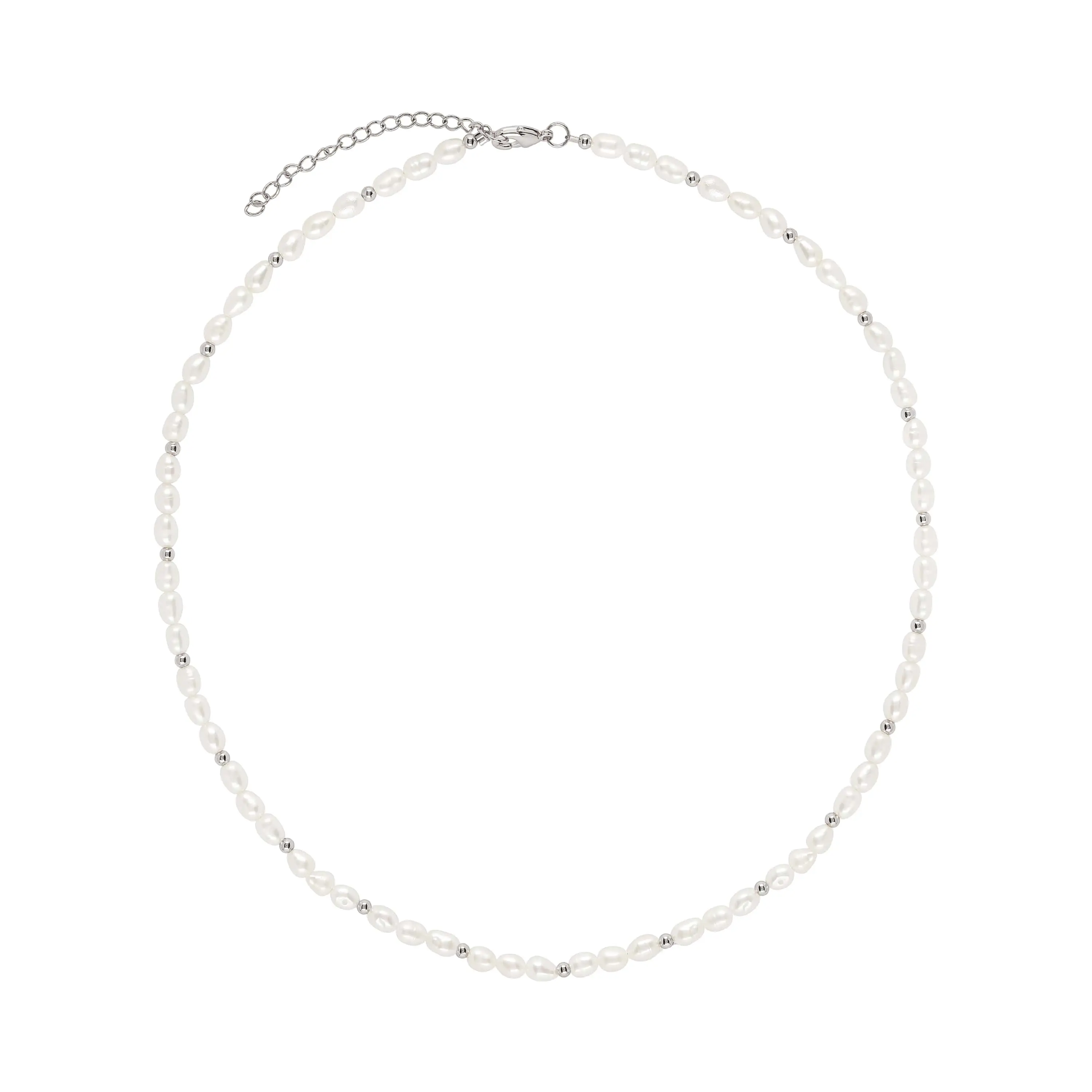 (Silver) Corelia Pearl Choker