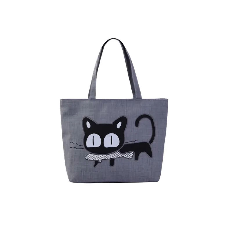 Tote Bag Wanita Resleting Semi Kanvas Model Felix (COD) Totebag 2