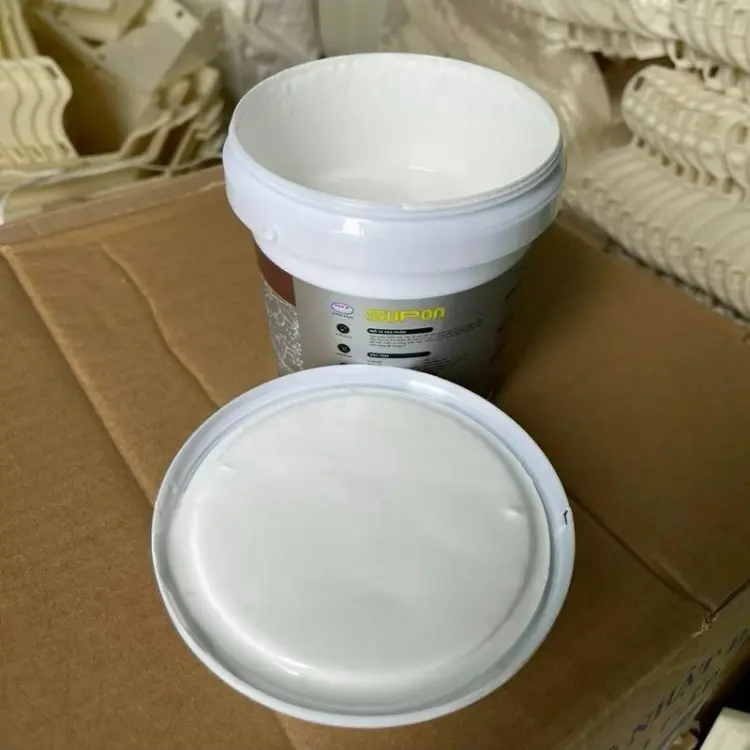 [Lon 1kg] Sơn Chậu Cảnh Cao Cấp Màu Trắng ,Hệ Nước ,Kháng Kiềm ,Chống Nấm Mốc