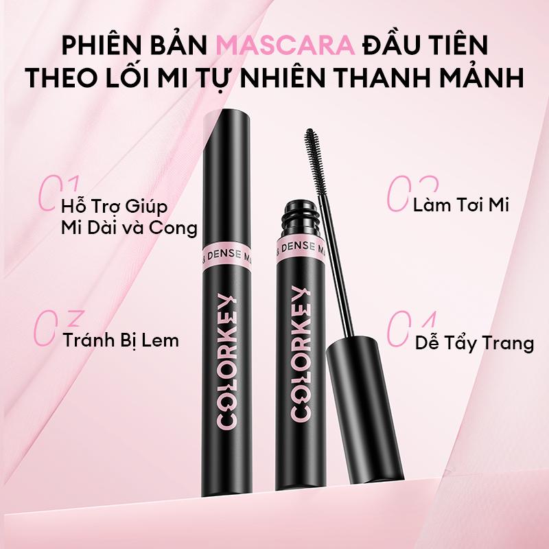 [FLASH SALE] Mascara COLORKEY Hỗ Trợ Giúp Mi Dài Và Tơi, Tạo Cảm Giác Tự Nhiên, Nhanh Khô, Không Lem Trôi 4.5g 1