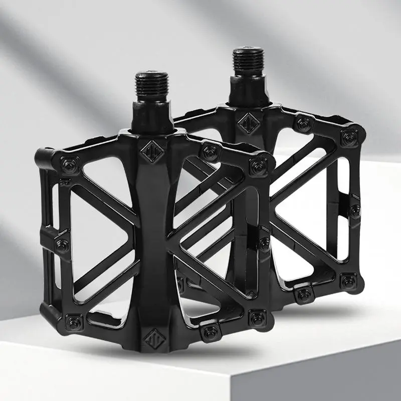 X-Shaped Bicycle Pedal, 1 Pair Aluminum Alloy Widen Road Bike Pedal, Bicycle Accessories for Mountain Bike, Road Bike, MTB, BMX