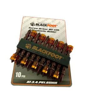 BLACKFOOT Mata Obeng Angin Magnet Screwdriver Bits With Magnetic Holder PH2 x 65mm