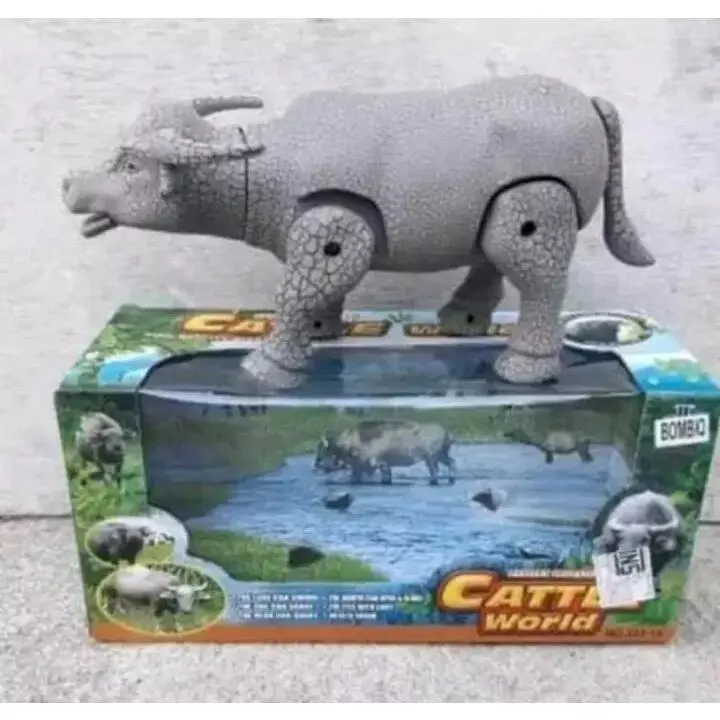 PROMO BISA COD Mainan Kerbau Baterai Castle World Jalan Suara Lampu MURAH / Mainan Edukasi Anak Banteng Jalan / Mainan Sapi Jalan Baterai Lampu Suara Murah 0