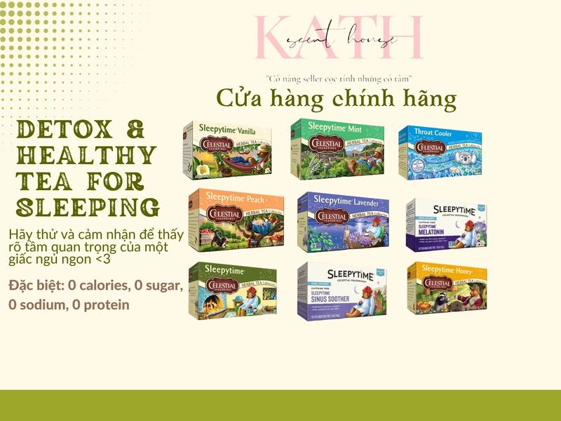 [Kath] Trà Ngủ ngon Celestial [hộp giấy ] [túi lọc] chính hãng Tự nhiên