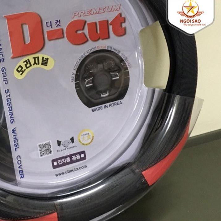 Bọc vô lăng ô tô đẹp cao cấp UBAUTO Hàn Quốc da nhân tạo giá tốt phù hợp các dòng xe có vô lăng 37-38cm 6
