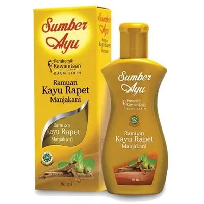 Sumber Ayu Manjakani Keset Kayu Rapet - Pembersih Kewanitaan 50/ 90 ml_Cerianti 1