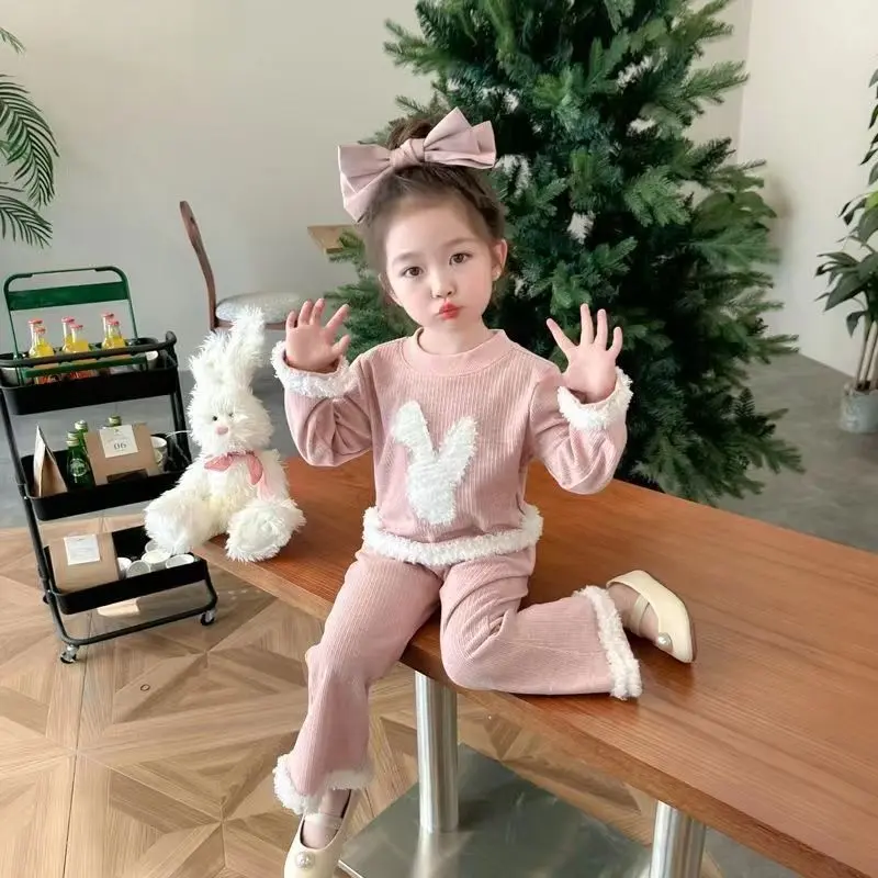 Bộ Đồ Mùa Thu Cho Bé Gái, Quần Áo Trẻ Em Mới, Áo Khoác Ngoài Thời Trang Cho Bé Gái, Bộ Đồ Hai Mảnh Phong Cách Phương Tây, Mùa Xuân Và Mùa Thu
