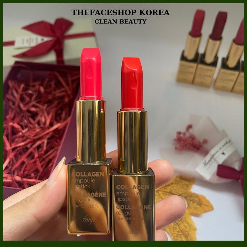 Product Introduction of Son Môi lâu trôi mềm mịn môi cao cấp TheFaceShop Collagen Ampoule Lipstick 3.5G 4