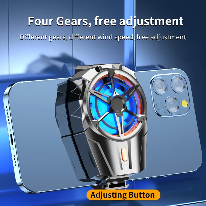 NETPAC Wireless Funcooler X52 Fancooler Built-in 300mAh Baterai Pendingin HP Cooling Fan Gaming Radiator RGB Original 4