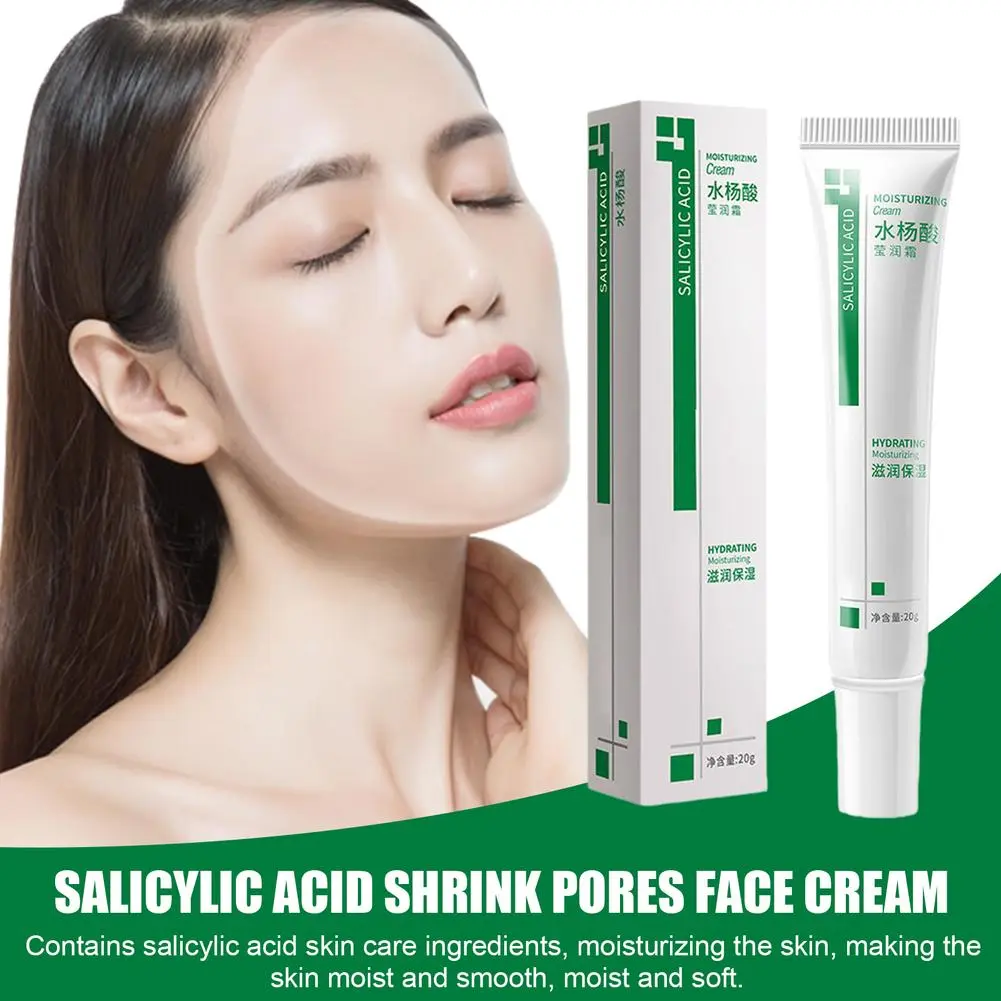 20g Salicylic Acid Acne Face Cream Lasting Moisturizing Smoothing Skin Care Deep Cleansing Facial Skin Care Products
