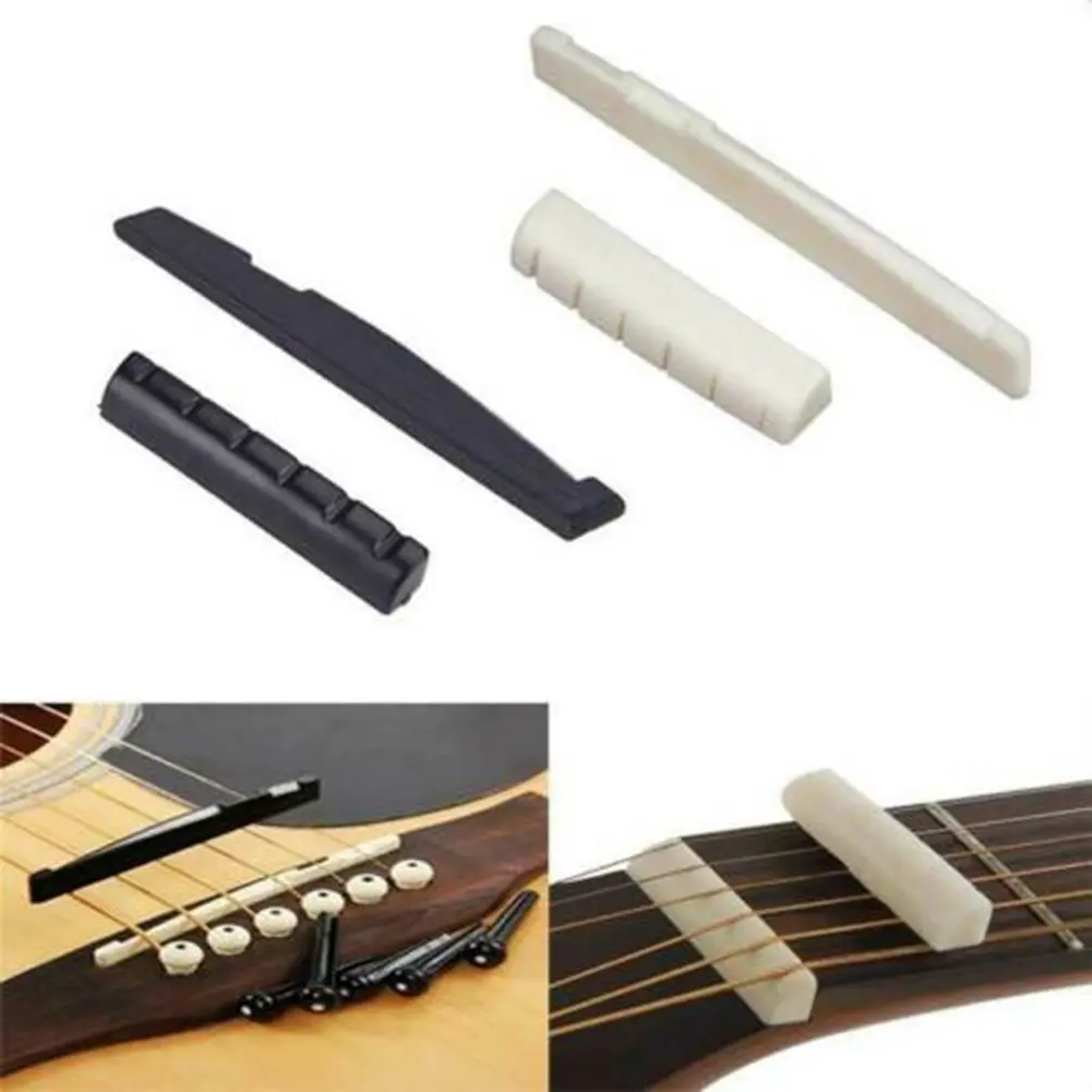【ZJHT】 Acoustic  guitar bridge saddle two colors optional