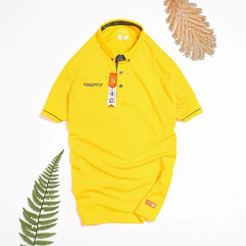 Áo thun Polo nam One chính hãng Keep Fly có cổ - Vải thun lạnh cao cấp -Nhiều màu sắc đen phối cổ boho aop olotron 2