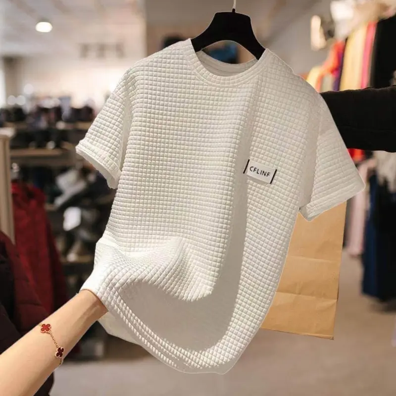 Áo phông nam, áo thun cộc tay nam chất vải cotton xốp mềm mịn Nam Menswear Cổ Tròn 4
