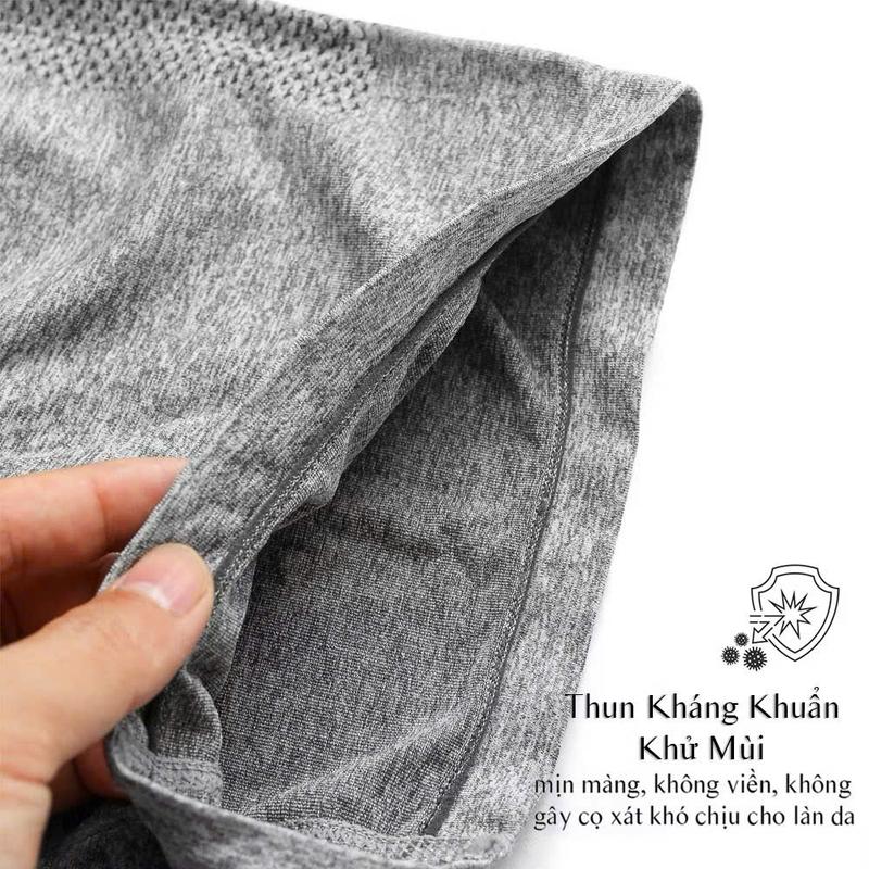 COMBO 3 Quần Sịp Đùi Nam Boxer VNXK Vải Dệt Kim Thông Hơi Thoáng Khí Mềm Mịn Quần Boxer Thun Menswear 4