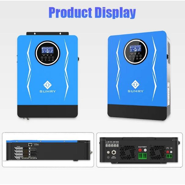 Biến tần năng lượng SUMRY Hybrid Inverter 1.8KW 12V AC220-240V 80A MPPT PV 55V-450V -  SP-1800W SUMRY XANH 5