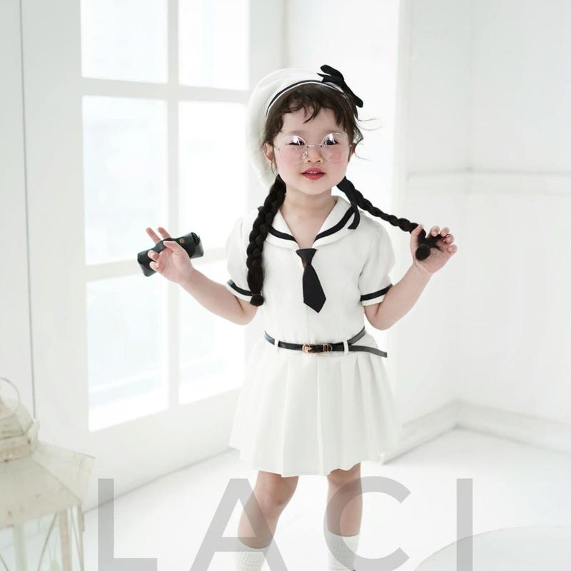 [Khai Trương Giá Sốc]Váy thuỷ thủ bé gái kèm cà vạt + thắt lưng 2