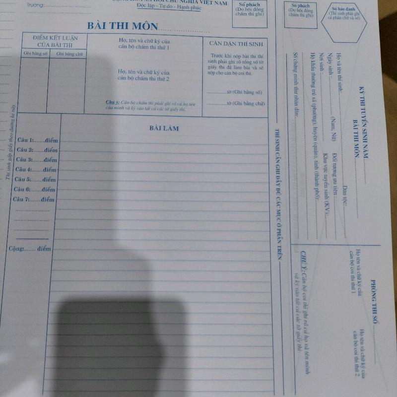 Giấy thi a3 giá rẻ/ giấy thi đại học (50 hoặc 100 tờ)