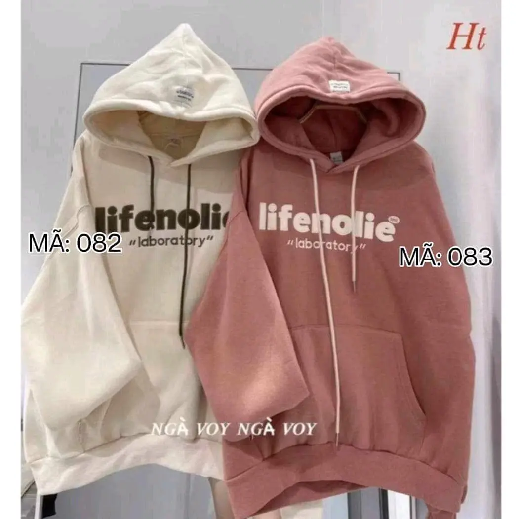 Áo khoác hoodie học sinh 35-55kg nón 2 lớp