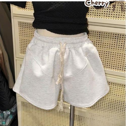 Quần short nữ cạp chun style thoải mái basic chất liệu nỉ hai da mc2104 1