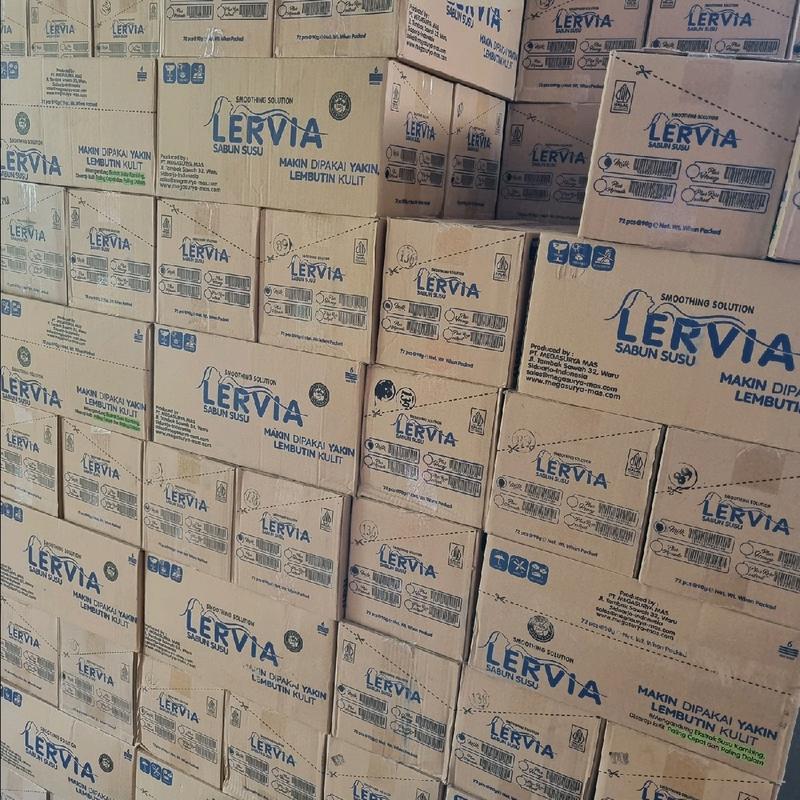 PROMO 10PCS SABUN BATANG LERVIA 90GRAM Soap Pencerah 3