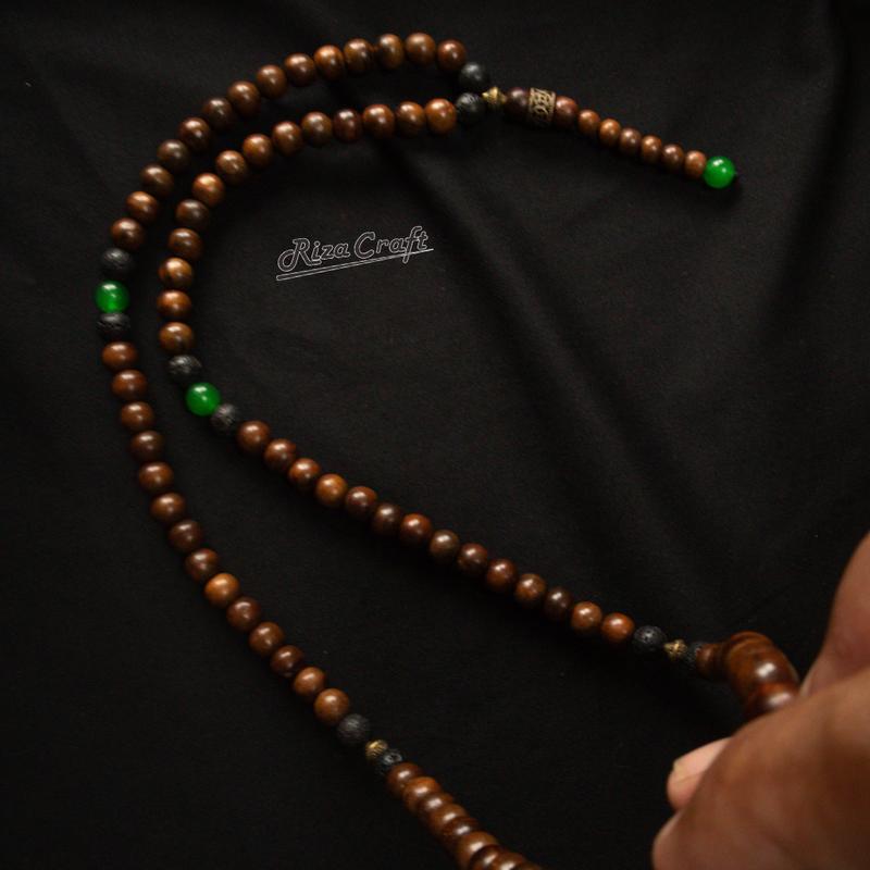 Tasbih kayu gaharu asli super original wangi 99 butir Aesthetic 6