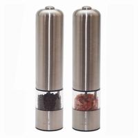Gambar MERKO Banda elektrik pepper salt grinder one touch stainless body - Gilingan lada/ garam tenaga batery satu tombol bisa atur kehalusan - grinder lada putih dari Maharaja Coffee Kota Administrasi Jakarta Pusat 5 Tokopedia