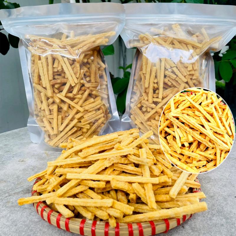 1 Kg Bim Bim Que Khoai Tây Vị Ngó Sen Thơm Giòn Siêu Ngon - Snack Khoai Tây -…