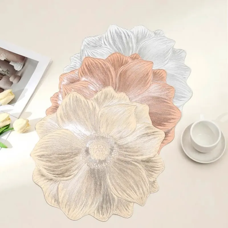 Tấm Lót Bàn Ăn, Lót Lọ Hoa Phong Cách Bắc Âu In Cách Nhiệt Sang Trọng Cao Cấp 4